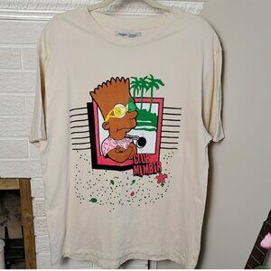 Headgean Classics By Nostalgia Co Mens Graphic Cream Short Sleeve Tee Size L